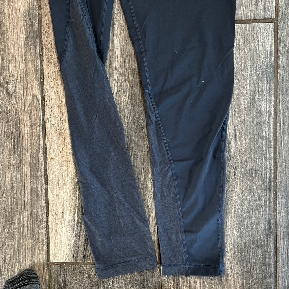 NWOT Women's Curves N Combat Boots High-Waisted Blue Leggings, Leopard Mesh - Picture 8 of 11